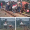 Terjadi kecelakaan antara KA Bangunkarta di pintu perlintasan sebidang Piyungan, Sleman, Yogyakarta, Selasa 4 November 2025, Menyebabkan tiga orang tewas di lokasi, empat lainnya dirawat di rumah sakit. Foto: kolase kecelakaan