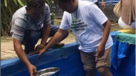 Dinsnaker Pemkab Jombang melakukan peltihan ternak lel kepada puluhan warga untuk meningkatkan skill ternak lele, selama 10 hari mulai dari pemijahan, pakan, sampai menjaga kesehatan lele. Foto: Instagram@jombang_informasi