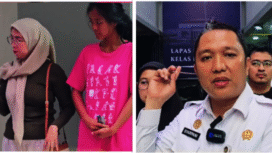 (Kiri) Dua wanita takl saling mengenal, dipergoki petugas saat membawa narkoba ke dalam lapas Narkotika Jakarata, 11 November 2025. (Kiri) Kepala Lapas Narkotika Jakarta, Dr Syarpani. Foto: Instagram@lapasa_narkotika_jakarta