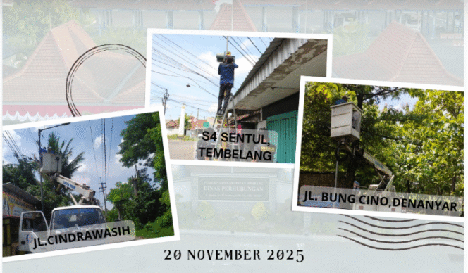 
					Kamis, 20 November 2025, Dishub Jombang melakukan pemeliharaan dan perbaikian Penarangan Jalan Umum ( PJU), Foto: jombangkab.go.id