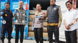 Satuan Tugas Khusus (Satgassus) Satgassus Optimalisasi Penerimaan Negara Polri bekerja sama dengan Bea Cukai membongkar kasus penyelendupan CPO sebanyak 87 Kontener senilai Rp 28 miliar. Foto: Instagram@devisihumaspolri