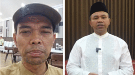 (Kiri) Ustad Abdul Somad, (Kanan) Gubernur Riau Abdul Wahid yang tertangkap dalam operasi tangkap tangan KPK, Senin 3 November 2025, KPK tetapkan Wahid sebagai tersangka 5 November 2025. Foto: Istimewa/ isntagram@biroadpim.riau
