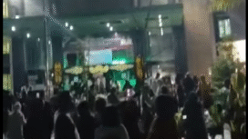 Pasien-pasien yang berada di RSUD dr H Jusuf SK Tarakan dievakuasi turun ke bawah, saat terjadi gempa magnetudo 4.8, sekitar pukul 17:37:11 WI, Rabu, 5 Oktober 2025. Foto: Instagram@soe_wardai