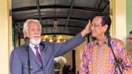 Pertemuan Perdana Menteri Timor Leste, Xanana Gusmao dengan Gubernur Daerah Istimewa Yogyakarta, Sri Sultan Hamengku Buwono X. (Foto.ig@jogjainfo)


