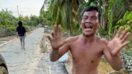 Tangkapan layar seorang pengungsi di Aceh Tamiang yang menyebut makanan lebih penting di tenda pengungsian dibandingkan uang. (Facebook/Charren Ladyong Yekching)