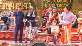 Peringatan ulang tahun ke-3 Pasar Keramat di Desa Warugunung, Kecamatan Pacet, Kabupaten Mojokerto, Minggu (14/12) pagi.(Ist)