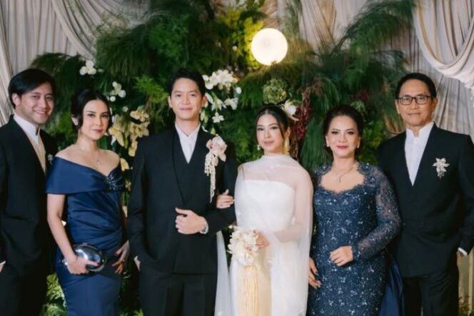 
					Acara pernikahan Tristan Juliano dengan Narrel Amara. Foto.ig@addiems999 