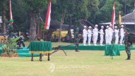 Bupati Mojokerto Hadiri Upacara Hari Juang Infanteri ke-77. (Dok.Diskominfo)