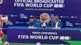 Direktur Utama LPP TVRI, Iman Brotoseno, dalam konferensi pers di Jakarta, Senin (29/12/2025). (Foto. Ist)