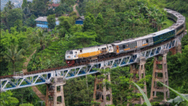 Ilustrasi KA Kilat Pajajaran, Jabar-Jakarta ditempuh 1.,5 menggunakan sistem tilting, senilai Rp 8 triliun, seluruhnya saham milik warga Jawa Barat. Foto: @deastamarega