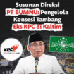 Perpecahan di tubuh pengurus NU mendapat sorotan dari Mahfud MD, bahwa itu disebabkan oleh soal kepengurusan tambang eks KPC di kalimantan Timur, tetapi dibantah oleh KG Sarmidi Husna. Foto: Instagram@arusbawah.co