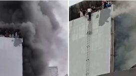 Kebakaran di kantor Terra Drone, Jakarta Pusat pada 9 Desember 2025. (Tangkapan layar: Instagram/SWARA NETIJEN, Mas Yerry)