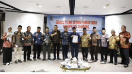 Bupati, Ketua DPRD, dan pemangku di sekot pengubahan di Jombang, telah mendapatkan pengesahan kenaikan UMP di Jombang yang berlaku mulai 1 Januari 2026. Foto: Diskominfo Pemkab Jombang