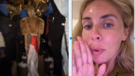 Beginilah ulah artis film dewasan Inggeris, Bonnie Blue, atau Tia Emma Billinger mengunggah video yang menyindi Bali dan Indonesia, setelah berada di London. Sebelumnya atas pelangagran lalu lintas dan perbuatan tak senoinoh divonis dengan Rp 200.000 dan dilarang masuk bali selama 10 tahun. Foto: Instagram@bonnieblue