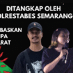 Dua orang aktivis asal Jawa Tengah, Adetya Pramandira (staf WALHI Jawa Tengah) dan Fathul Munif (Aksi Kamisan Semarang) kali ditangkap oleh aparat kepolisian secara semena-mena atau arbitrary arrest terhadap keduanya terjadi pada sekitar 6.45 WIB di Semarang, 26 November 2025. Foto: jaringnusa.id