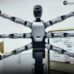 Dengan enam lengan bionik yang memungkinkan multitasking simultan, MIRO U dirancang untuk meningkatkan efisiensi penyesuaian lini produksi hingga 30%, setara dengan produktivitas 3-4 pekerja manusia dalam tugas berulang seperti perakitan, pengangkatan material, dan pergantian alat. Foto: Instagram@futuretec