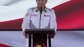 Hashim Djojohadikusumo menjabat sebagai Ketua Dewan Pembina Gerakan Kristiani Indonesia Raya (Gekira), memberi sambutan saat peringatan hari Jadi Gekira, di Jakarta, 22 Desember 2025. Foto: Dok/Gekira