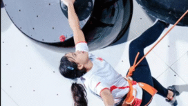 Remaja asal Gresik atlet panjat tebung, sukses meraih medali emas untuk Indonesia, pada SEA Games 2025 di Thailand. Foto