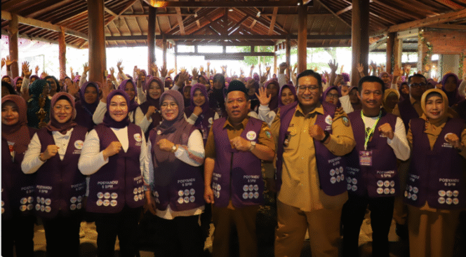 
					Semarak acara Jambore Kader Posyando seluruh Jombang, dilaksanakan Selasa, 2 Desember 2025, dengan tema: Penguatan Peran Kader Dalam Transformasi Posyandu 6 Bidang SPM. Foto: jombangkab.go.id