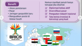 Secara resmi Indonesia masuk BRCS, setelah membayar Rp 16,16 triliun, menjadi anggota aktif. Foto: Instagram@katadata