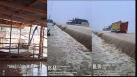 Hujan turun lagi di kawasan Aceh, menyebabkan wilayah kabupaten Aceh Pidie, terjadi banjir bandang, sekitar pukul 17.00 WIB, Rabu, 24 Desember 2025. Foto: habadaily.com