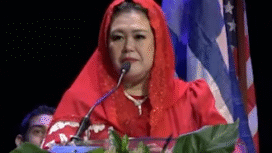 Yenny Wahid, putri sulung mendiang Presiden RI KH Abdurrahman Wahid, sepakat dengan KH Aqil Siradj, agar ormas Islama mengembalikan pemberian izin tambang. Karena dianggap lebih banyak mudaratnya dari pada manfaanya. Foto: Instagram@yennywahid