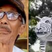 Mbah Suwari dan Patung Macan Putih Viral 