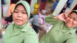 momen bahagia korban bencana di Aceh yang viral di media sosial usai mendapatkan donasi pakaian ala istri TNI. (Instagram.com/@girlstorychat)