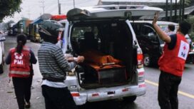 Korban Siti Marfuah, warga Desa Ngrowo, meninggal di lokasi. Foto.ig@updatemojokerto