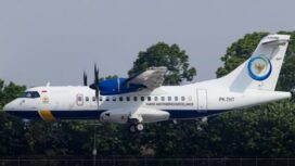 Ilustrasi pesawat ATR 42-500 rute Yogyakarta-Makassar milik Indonesia Air Transport (IAT) yang hilang kontak. Foto.Ist