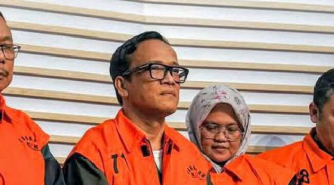 Mantan Wakil Menteri Ketenagakerjaan, Immanuel Ebenezer alias Noel, saat kena OTT KPK. Foto: Dok.KPK