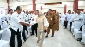 Sebanyak 1.116 PPPK Paruh Waktu Pemerintah Kota Mojokerto mengikuti pembekalan di Mall Pelayanan Publik Gajah Mada. Dok.Diskominfo