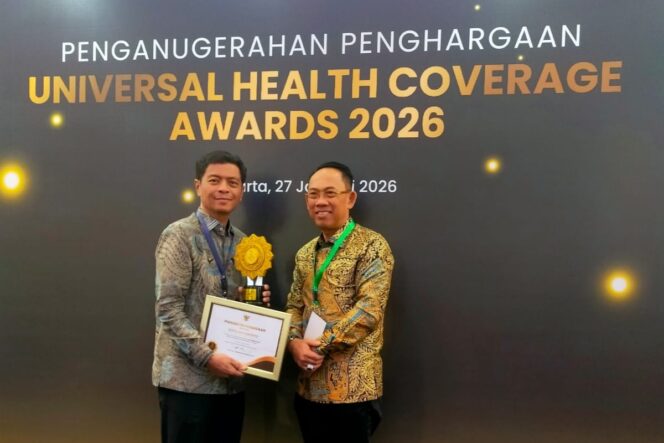 
					Pemkot Mojokerto Raih UHC Awards 2026. Dok.Diskominfo

