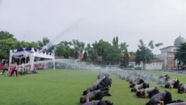 Seluruh personel yang alami kenaikan pangkat jalani proses tradisi siraman