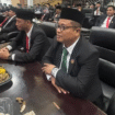 Anggota DPRD Jombang, Anas Burhani (kanan berkacamata), mendesak agar bupati segera menerbitkan Perbub PLP2B. Dibutuhkan karena lahan pertanian Jombang semakin menyempit . Foto.: Instagram@anasburhani