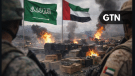 Timur Tengah memanas, pasca Pesawat Arab saudi menggempur serangan bombardir pelabuhan Al Makalla, Yaman Selatan. Kini Arab saudi menganggap UEA sebagai ancaman bagi negaranya. Foto: Instagram@gtid.news