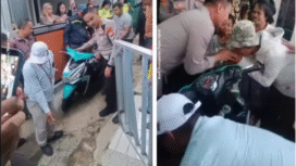 Kapolres Depok Kombes Abdul Waras pun mendatangi rumah Sudrajat di kediamannya, Selasa sore 27 Januari 2026, di kampung Panjang (KP. Panjang), Kecamatan Bojonggede, Kabupaten Bogor, menerahkan hadiah motor matic. Foto: Instagram@kumparan