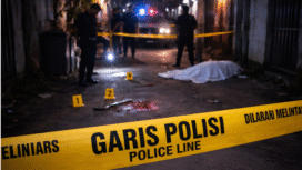 Polisi sedfang memburu tersangka pelaku pembacokan seorang warga bernama korban diketahui bernama Dian Bayu Prakoso (37), warga Desa Gondek, Kecamatan Mojowarno, Kabupaten Jombang. Foto: kredonews.com/elok apriyanto