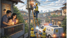 Ilustrasi pemadaman listrik di wilayah Jombang, mencakup Wonosalam sampai Mojowarno. Foto: kredonewscom/ elok apriyanto