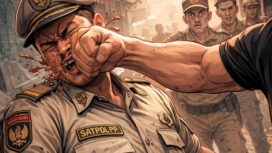 Ilustrasi kasus pemukul terhadap kepala satpol PP, Pemkab Jombang. Foto: kredonews.com/ elok apriyanto