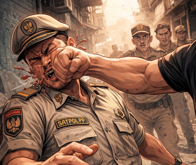 
					Ilustrasi kasus pemukul terhadap kepala satpol PP, Pemkab Jombang. Foto: kredonews.com/ elok apriyanto