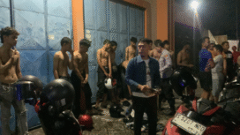 Polisi Jombang meringkus 43 oknum pendekat silat, karena berbuat onar dan menganggu keamanan masyarakat. Selian itu polres Jombang juga menyita 27 unit motor. Foto: kredonews.com/ elok apriyanto