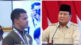 Rifki Yuniansyah, 22, atlet angkat besi Indoneisa. Saat meraih medali emas di Omympiade Paris 2024, ia mendapat bonus dan ditarik masuk ke jajaran TNI dengan pangkat Letda (Letnan dua). Di SEA GMaes Thailand, 2025. Ia meraih emas dan pecahkan rekor dunia, pangkatnya dianikkan dua tingkat mnjadi kapteng. Presiden Prabowo juga memberi bonus Rp 1 miliar, di Istana Negara, Kamis 8 Januari 2026. Foto: kredonews.com/ kolase