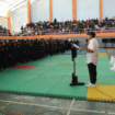 Wakil Bupati Jombang, KH Salmanudin Yazid mewakili bupati Jombang, menbuka Jombangh Pencak Silat Championship II 2026, di GOR, Jumat 16 Januari 2026. Foto: dikompinfo pemkab jombang