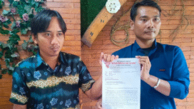 Perwakilan DINAS melaporkan dugaan marka-up proyek  Jaringan Distribusi Utama Desa Bangah – Kolonel Sugiono, Sumokali – Taman Pinang, dan interkoneksi DC antara Perumda dengan PT Rafa Karya Indonesia, terindikasi menyebabkan kerugian keuangan negara mencapai Rp 16 miliar pada tahun 2024. Foto: kredonews.com/ sugeng purnomo