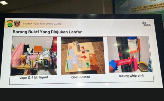 
					Sejumlah barang bukti yang diambil polisi dari dalam kamar sebuah apartemen mendiang Lula Lahfah, 26, di jakarta. Foto: dok/poltabes metro jakarta selatan