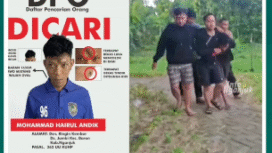 Empat hari berhasil menghirup udara bebas, Moh Hairul, 30, berhasil ditangp kembali oleh petugasd Rtutan Nganjuk, bersembunyi di sebuah kandang sapi di Baaron, Senin 26 Januari 2026. Foto: infonganjuk