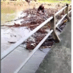 Seorang kakek-kakek sendirian sedang mengurai sampah kayu yang malang melintang di atas jembatan sungai Marmoyo di desa Sidokaton, Kudu Jombang, 9 Januari 2026. Foto: Instagram@wargajombang