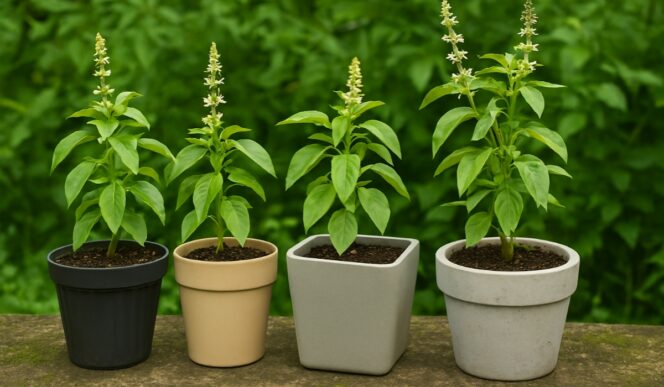 
					Daun kemangi (Ocimum basilicum) yang kaya akan manfaat. Foto: Gandung/AI
