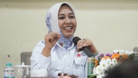 Wali Kota Mojokerto sekaligus Ketua PMI, Ika Puspitasari (Ning Ita), dalam Musyawarah Kerja II PMI Kota Mojokerto, (14/2). Ist